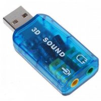 Звукова карта No brand, USB 5.1, 3D sound, снимка 1 - Други - 35056482