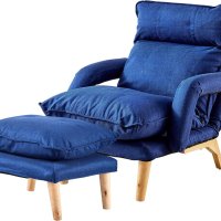 Кресло / канапе с табуретка DYQM-LC-B0211BU, снимка 1 - Дивани и мека мебел - 42412130