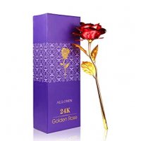 24K Gold Rose Златна роза Луксозен подарък за Св. Валентин , 8-ми март, снимка 11 - Подаръци за жени - 39614443