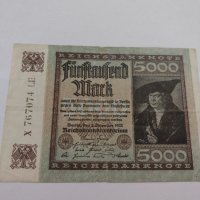 Райх банкнота - Германия - 5000 марки / 1922 година - 17973, снимка 6 - Нумизматика и бонистика - 31031268