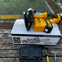 Акумулаторна Резачка за Дърва DeWalt 36V 6.0AH Верижен Трион Девалт, снимка 1 - Градинска техника - 39759516