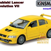 Mitsubishi Lancer Evolution VII мащабен модел 1:36 KiNSMART, снимка 3 - Коли, камиони, мотори, писти - 42482547