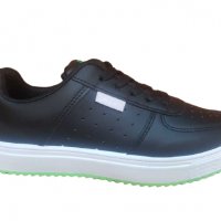 Кожени спортни обувки в черно, снимка 1 - Дамски ежедневни обувки - 29909898
