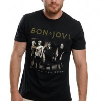 Нова мъжка тениска с дигитален печат на музикалната група BON JOVI, снимка 6 - Тениски - 27833190