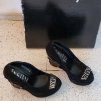 Официални обувки на платформа INGILIZ ръчна изработка, снимка 3 - Дамски елегантни обувки - 42859690