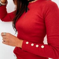 Нова дамска блуза с копчета, снимка 2 - Блузи с дълъг ръкав и пуловери - 35474226