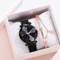 Луксозен дамски часовник + гривна, снимка 1 - Дамски - 44247740
