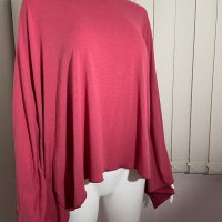 Официална широка блуза в червено, снимка 1 - Блузи с дълъг ръкав и пуловери - 35274685