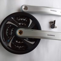 Продавам колела внос от Германия  алуминиеви курбели SHIMANO FC-TX801 TOURNEY TX, снимка 1 - Велосипеди - 30365753