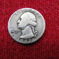 Сребърна монета долар 1942г, снимка 2 - Нумизматика и бонистика - 30808992