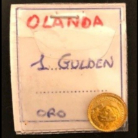  Златна монета 1 Гулден , снимка 3 - Нумизматика и бонистика - 44687361