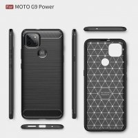 Motorola Moto G9 Power - Удароустойчив Кейс Гръб CARBON, снимка 5 - Калъфи, кейсове - 31818873