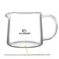 Стъклена кана за чай с цедка, термоустойчиво стъкло Ek-TP1500ml, снимка 3 - Аксесоари за кухня - 39295629
