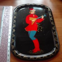 Стара руска ръчно рисувана табличка, снимка 2 - Други ценни предмети - 30451457