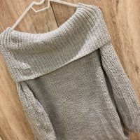 Дамски пуловер с голяма яка, снимка 1 - Блузи с дълъг ръкав и пуловери - 34415649