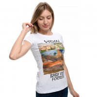 Нова дамска тениска с дигитален печат крепостта "Баба Вида", гр. Видин, снимка 18 - Тениски - 29964825