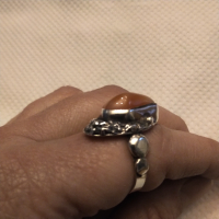 Авторска изработка масивен сребърен пръстен с карнеол, снимка 10 - Пръстени - 36523367