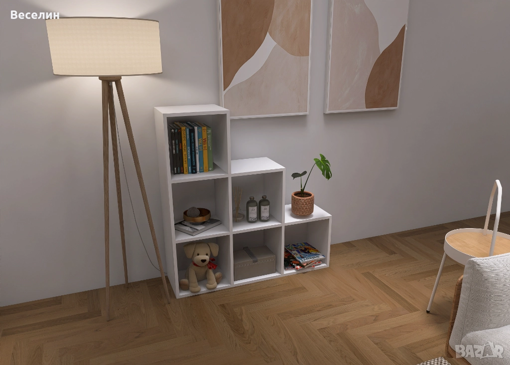 Стъпаловидна етажерка - от 18мм ПДЧ, снимка 1