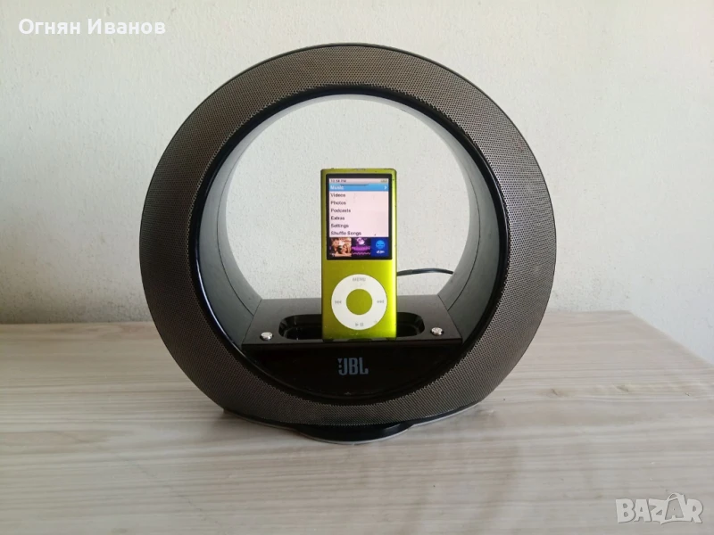 JBL radial micro с ipod nano 4 th gen 8gb, снимка 1