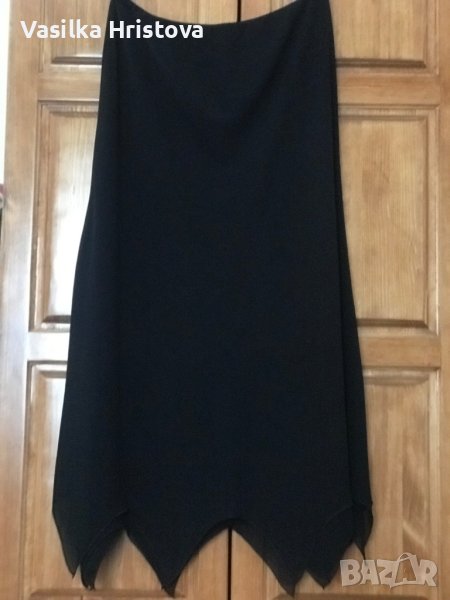 Черна официална двупластова пола, снимка 1