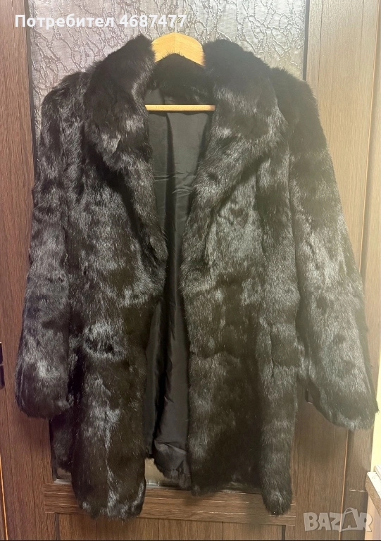 Луксозно палто от естествен косъм норка – отлично състояние, снимка 1