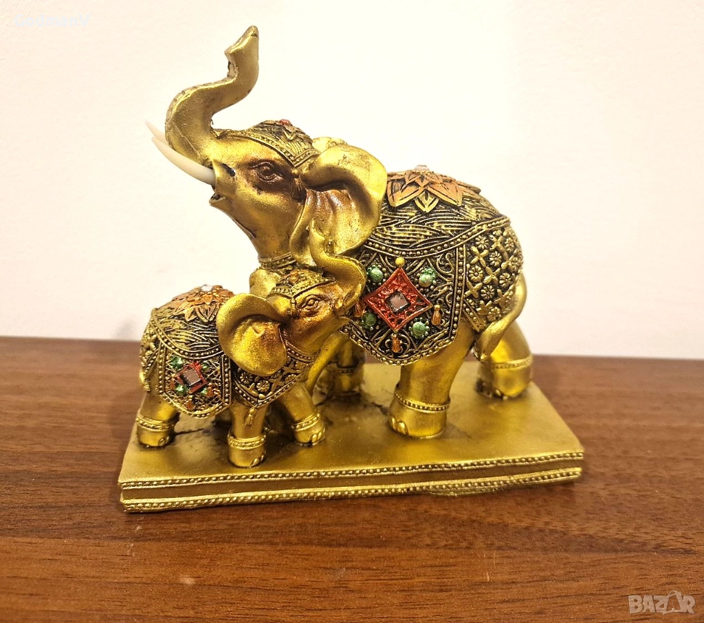 Статуетка "Слонове", снимка 1
