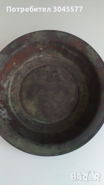 Медна чиния антик, снимка 1
