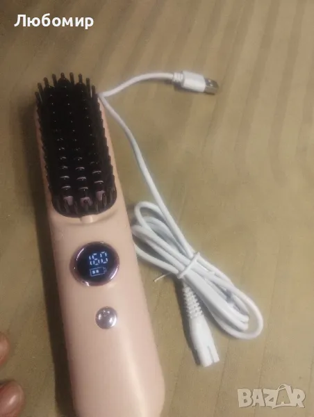 Безжична четка за изправяне на коса, четка за изправяне на коса 

, снимка 1