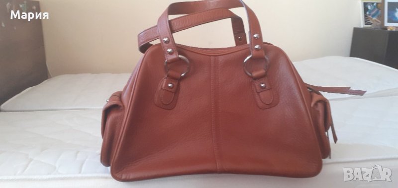 Оригинална чанта естествена телешка кожа- Banana Republic, снимка 1