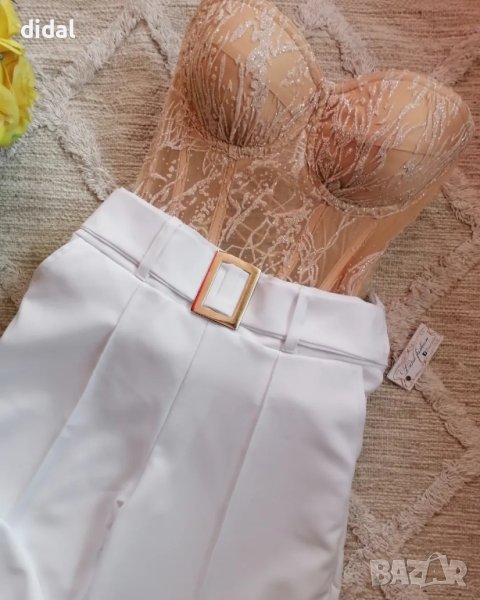 Бутикови корсет и елегантен панталон с широк крачол , снимка 1