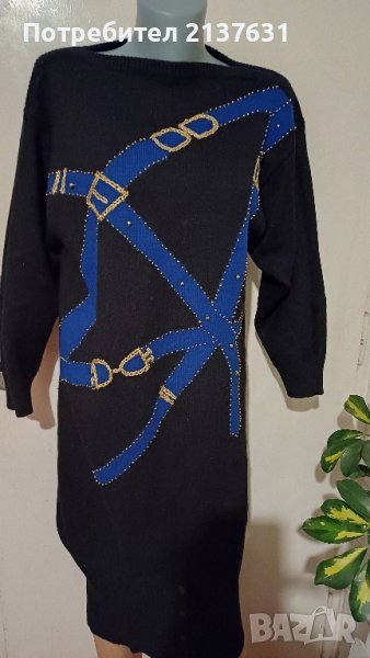 ДАМСКА ПЛЕТЕНА РОКЛЯ за зимата - Размер М / L , снимка 1