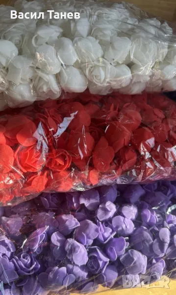Рози от фоам 3-3.5 см 500 бр, снимка 1