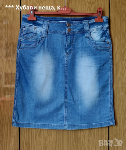 Две дънкови поли🌼🍀🌼 Дизайнерска дънкова пола GUARD 🌼🍀🌼*ИзгОдНо*, снимка 1