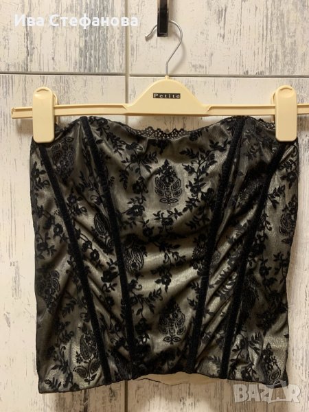 Страхотен черен секси дантелен корсет бюстие NEXT  , снимка 1