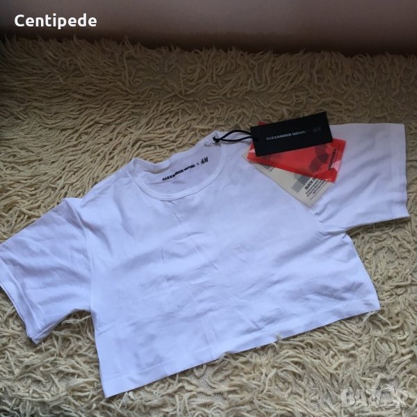 Кроп тениска Alexander Wang x H&M, снимка 1