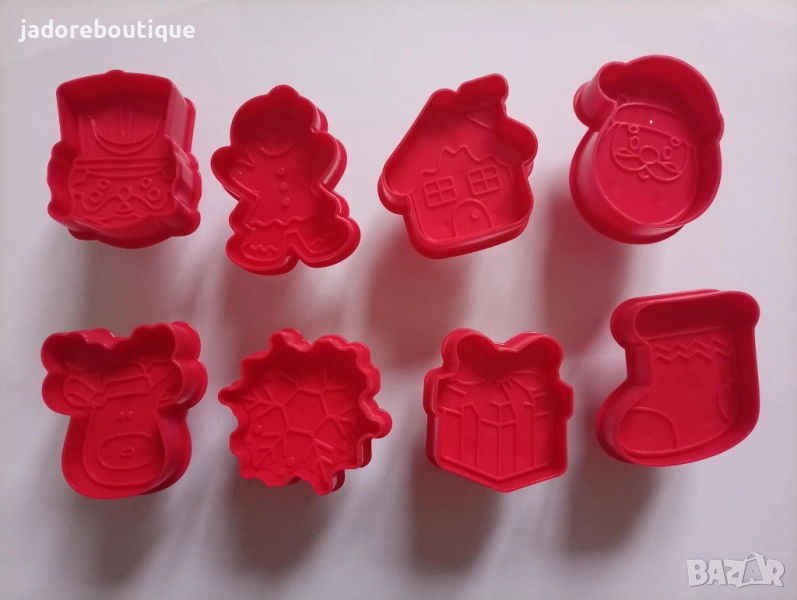 8 бр/к-кт Коледни резци за сладки, снимка 1