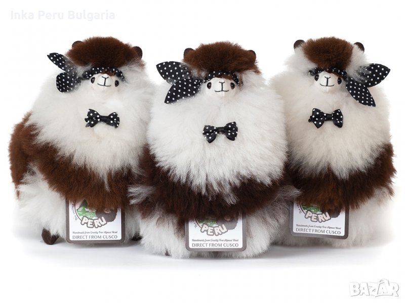  Усмихната алпака – малка, 23 см, Oreo, снимка 1