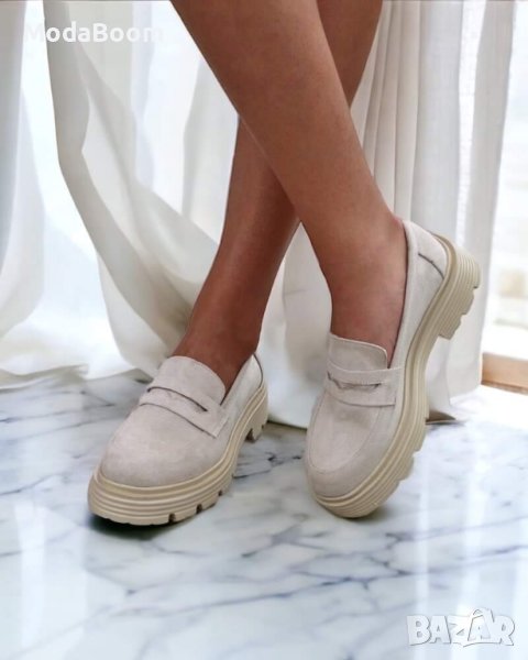 Равни велурени обувки , снимка 1