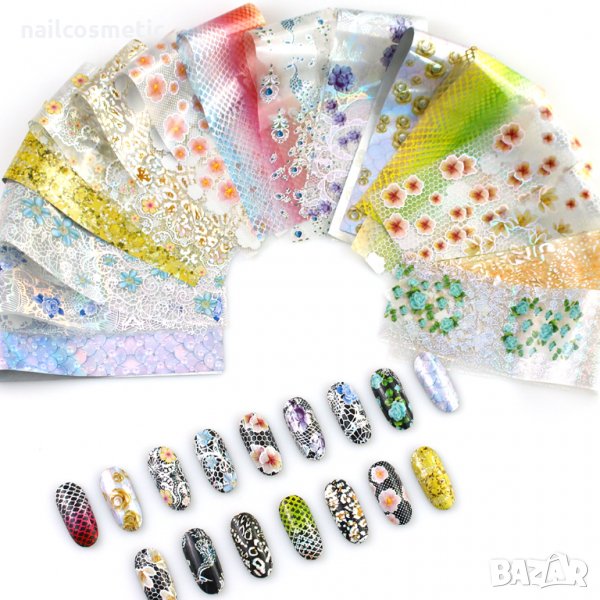 16 цвята комплект фолио за маникюр Т14, снимка 1