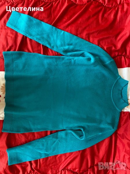 Електриково син пуловер, снимка 1