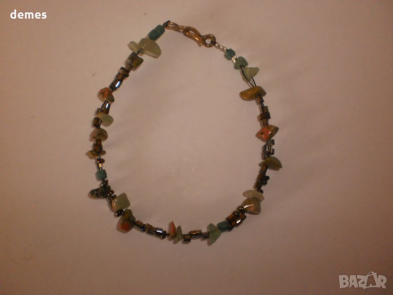  Гривна от полускъпоценни камъни-mix от Гана, снимка 1