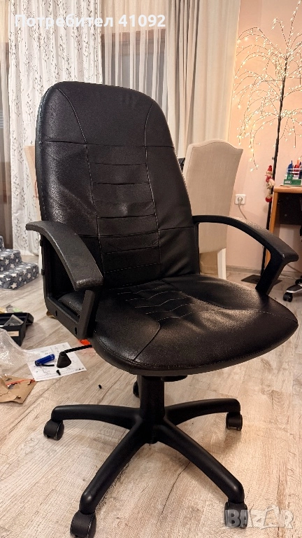 Офис стол кожен , снимка 1