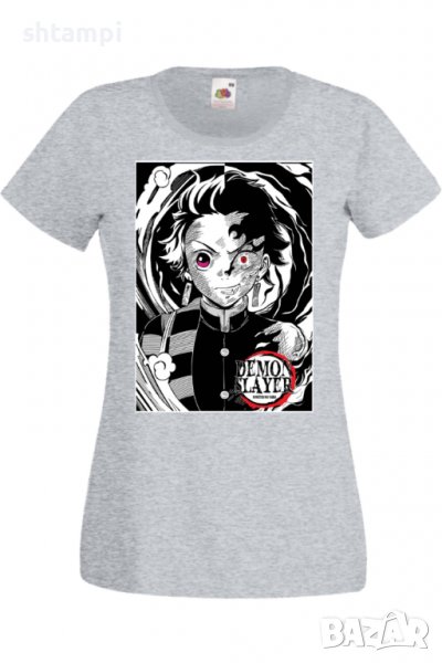 Дамска тениска Demon Slayer Tanjiro Kamado 02Анимация,игра,Празник,Повод., снимка 1