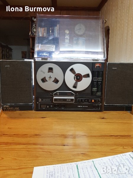 МАГНЕТОФОН "PHILIPS" И 1 БРОЙ  МИКРОФОН, снимка 1