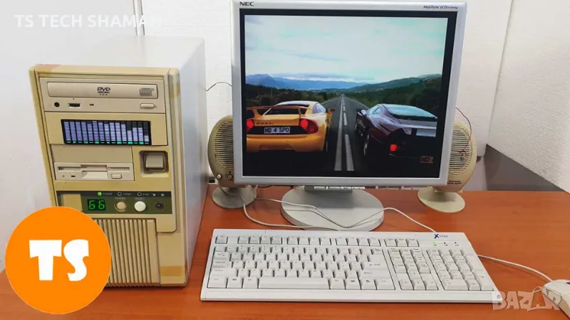 ⭐Продавам уникат ретро компютър Pentium MMX 166MHz с много игри!⭐, снимка 1