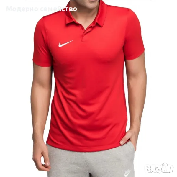 Мъжка тениска NIKE Dry Academy 18 Short Sleeve Polo Red, снимка 1