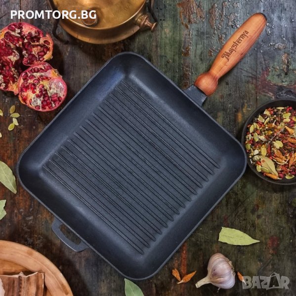 Скара чугунена лята квадратна или кръгла ТМ "МАЙСТЕРНЯ", различни размери, снимка 1