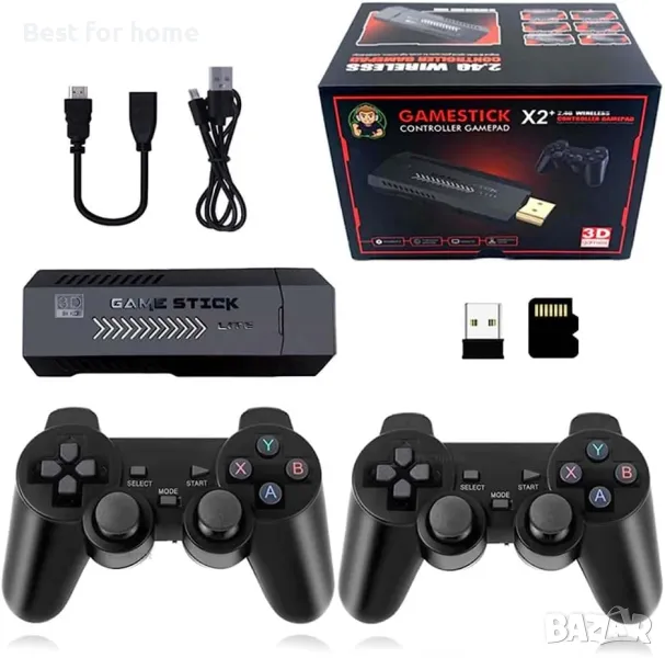 Ретро конзола X2 Plus Game Stick 40 000 игри, 128 GB, снимка 1