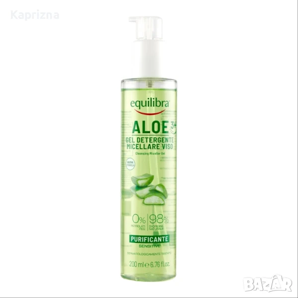 Почистващ мицеларен гел за лице с алое, снимка 1