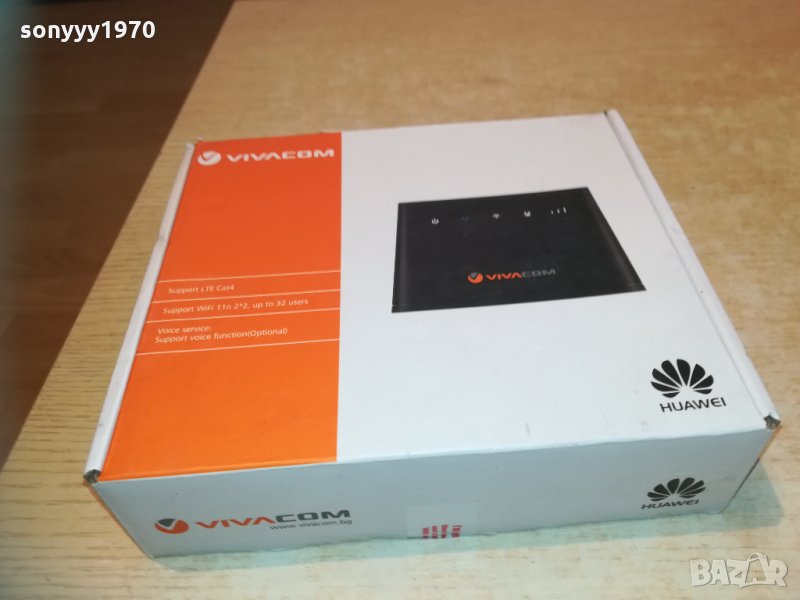 МТЕЛ-А1//Huawei b-310s-22-рутер за сим карта с 2 антени 1003210846, снимка 1